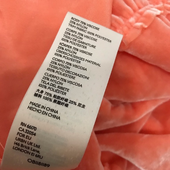 Free People peach velvet Natalie Sleeveless Midi Sundress Size S - Picture 6 of 7